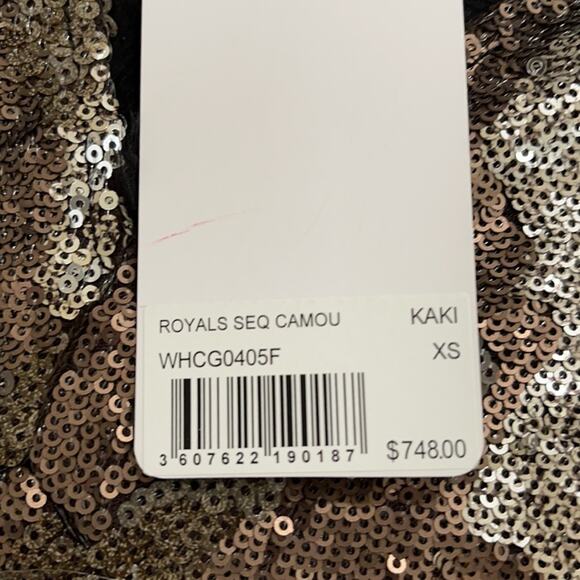 ZADIG & VOLTAIRE Royal Sequin Camo-Print A-Line Mini Dress Size XS NWT - Picture 12 of 12